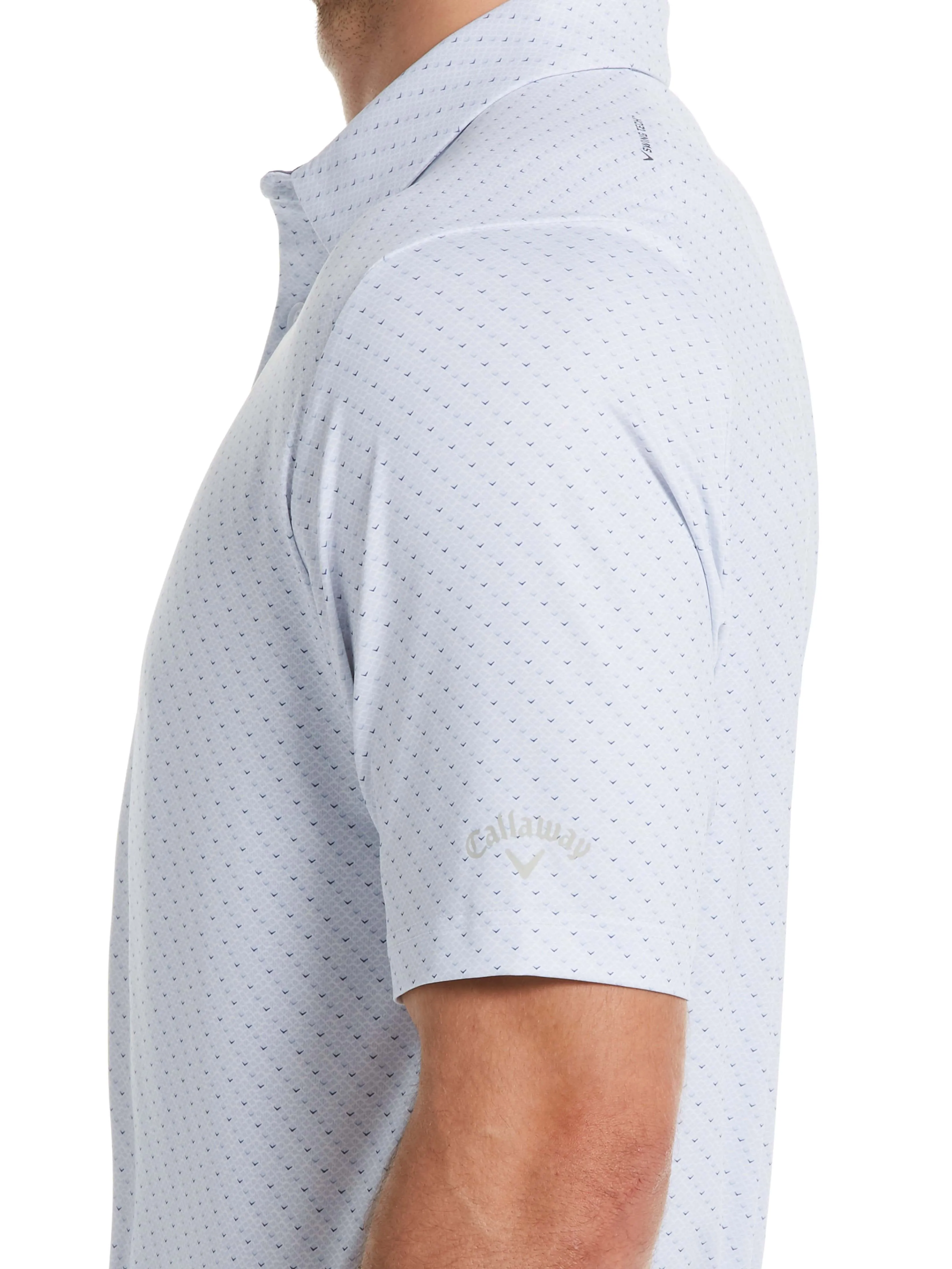 Mens Swing Tech™ Chev Print Polo with Chev