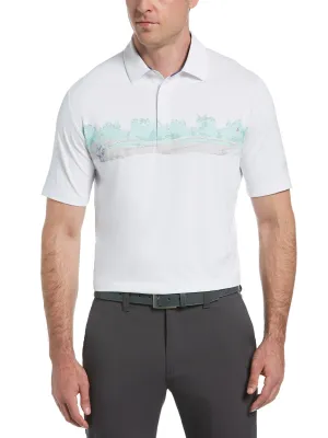 Mens Swing Tech™ Engineered Chest Print Polo