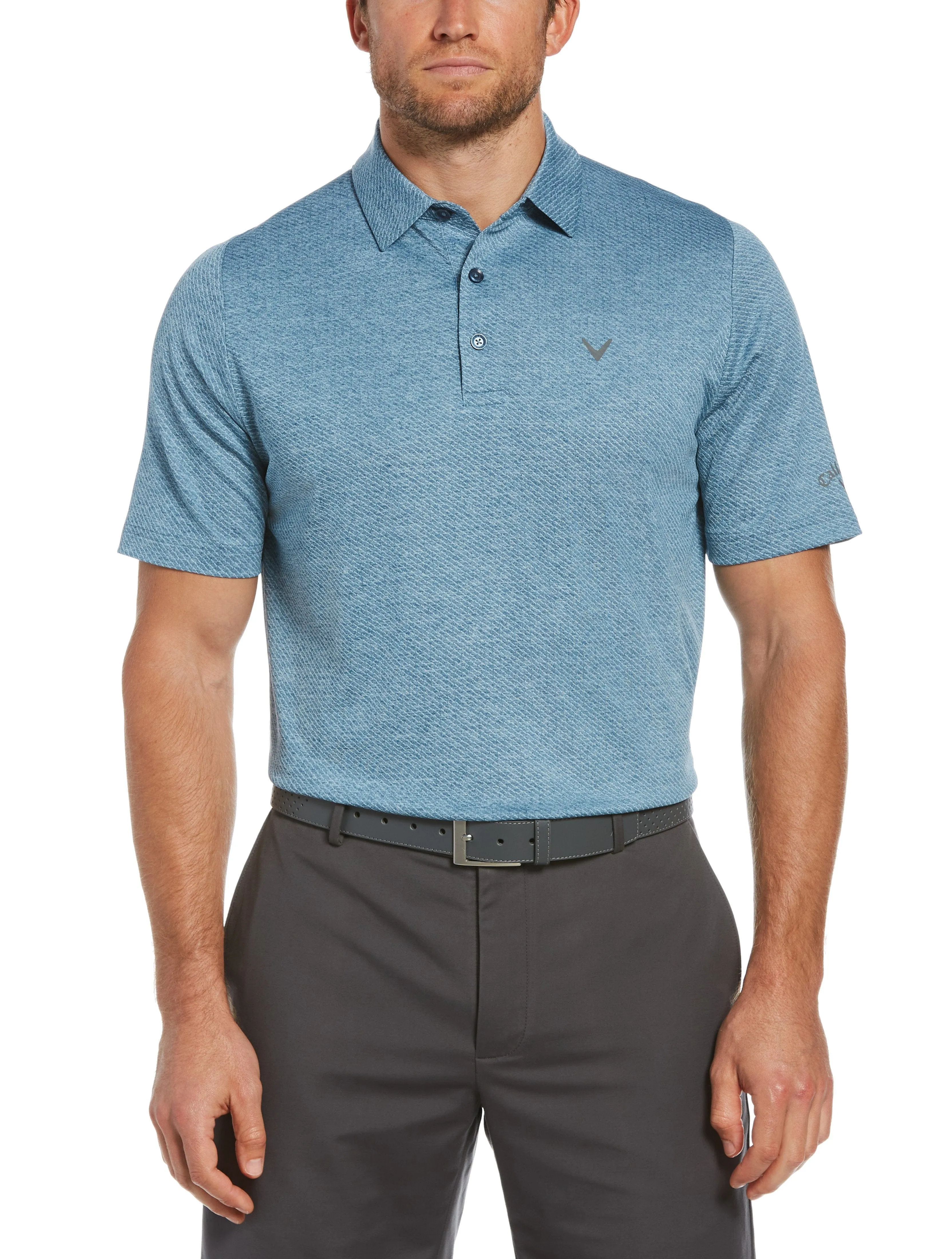Mens Swing Tech™ Ventilated Heather Jacquard Polo