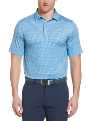 Mens Trademark Artisan Chevron Print Golf Polo