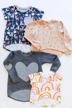 Mini Briar sweater and tee pattern