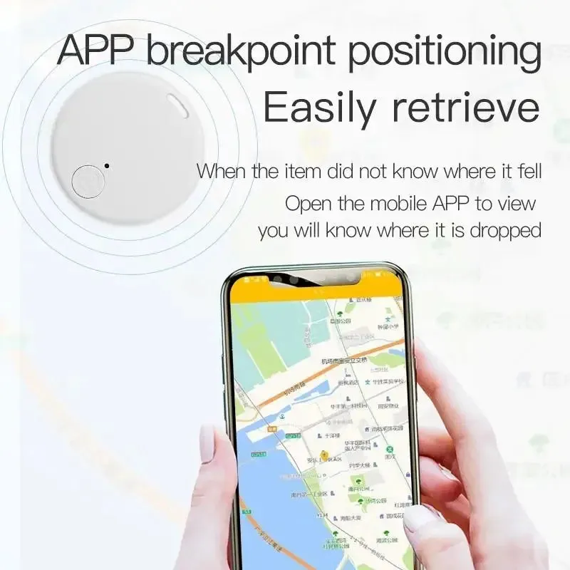 Mini GPS Bluetooth Tracker – Anti-Lost Device for Pets, Kids, Bags, and Wallets