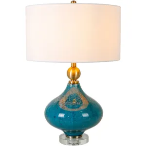 Modern Crystal & Metal Floor Lamp