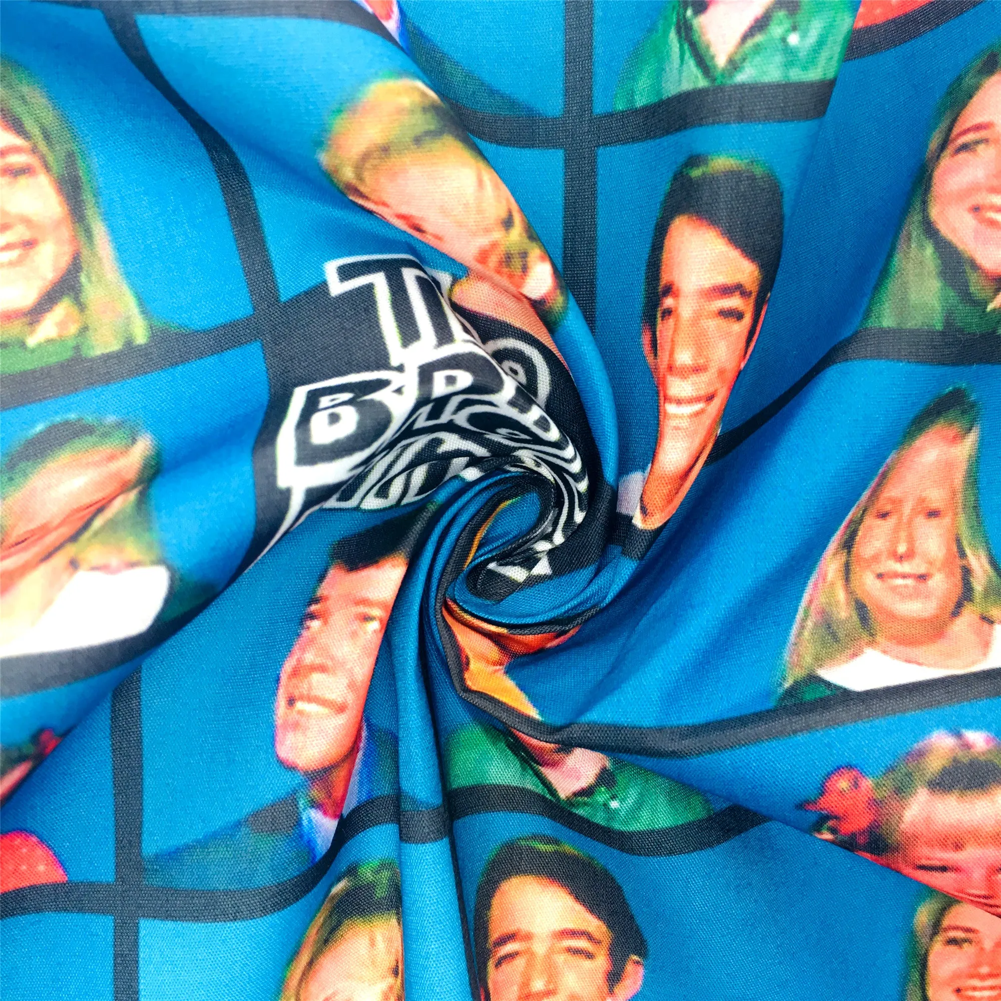 Movie Star Theme Printed Fabric