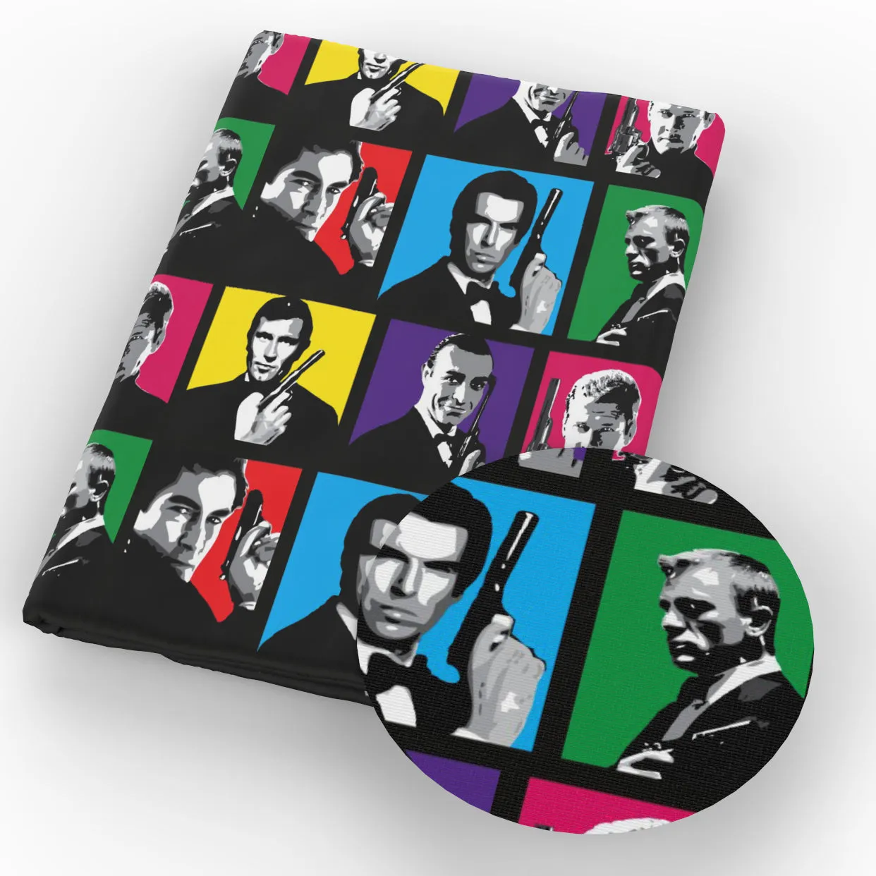 Movie Star Theme Printed Fabric