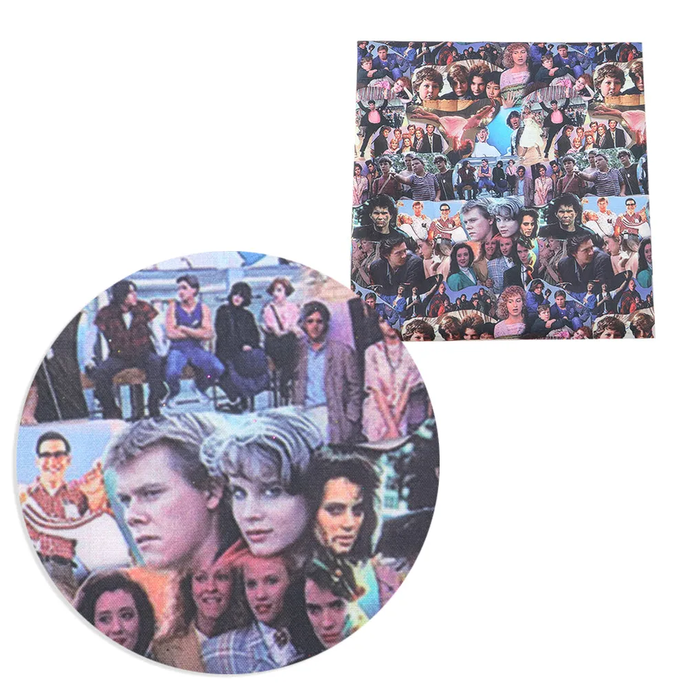 Movie Star Theme Printed Fabric