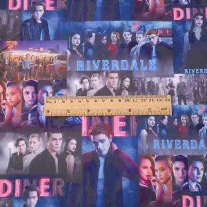 Movie Star Theme Printed Fabric