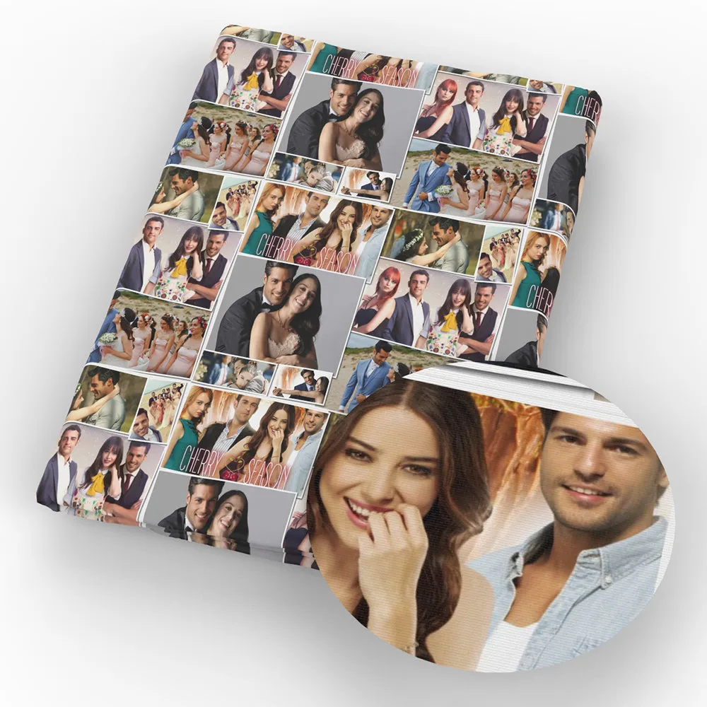 Movie Star Theme Printed Fabric