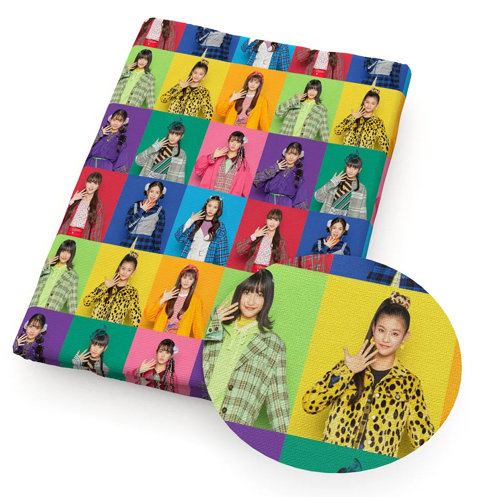 Movie Star Theme Printed Fabric