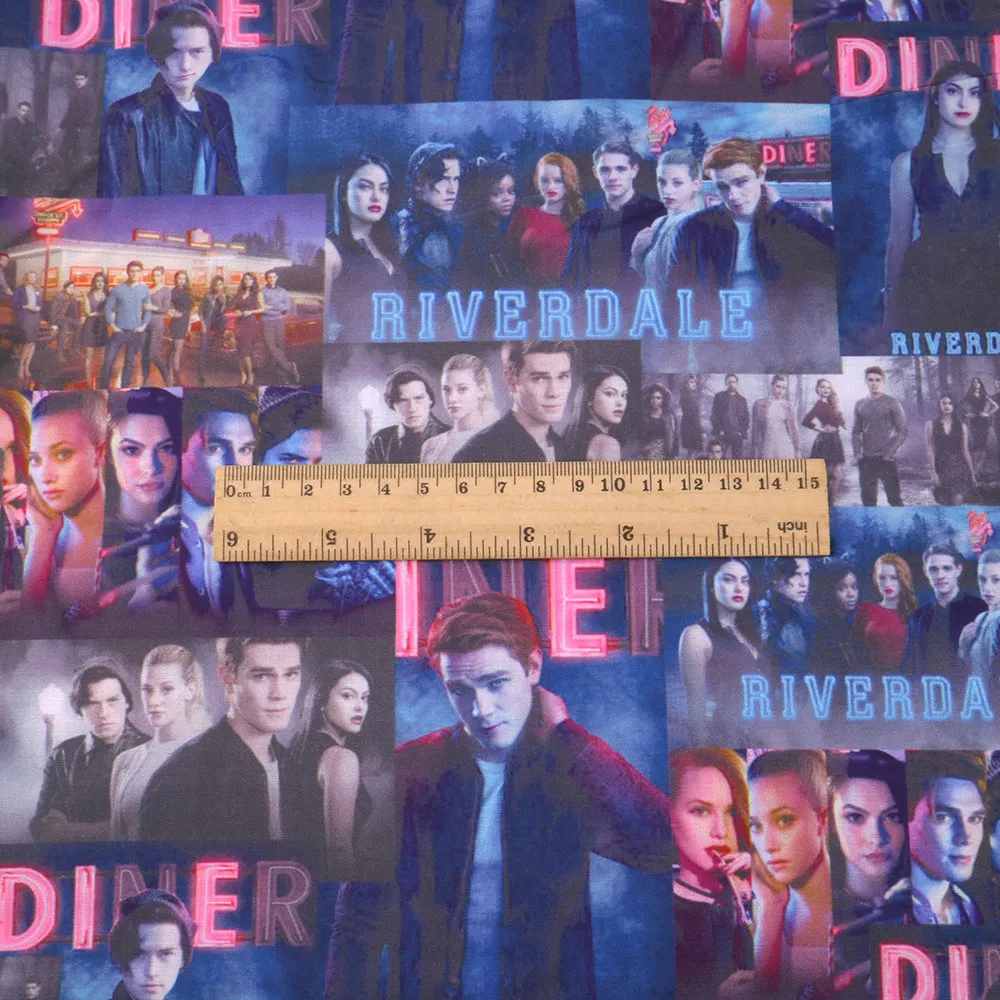 Movie Star Theme Printed Fabric