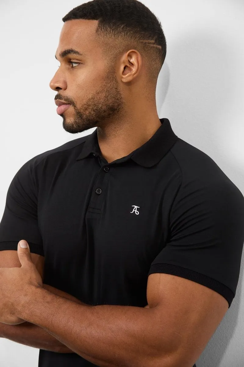 Muscle Fit Polo Shirt in Black