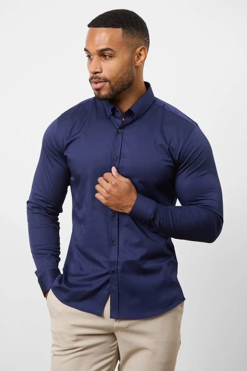 Muscle Fit Signature Shirt 2.0 in French Navy