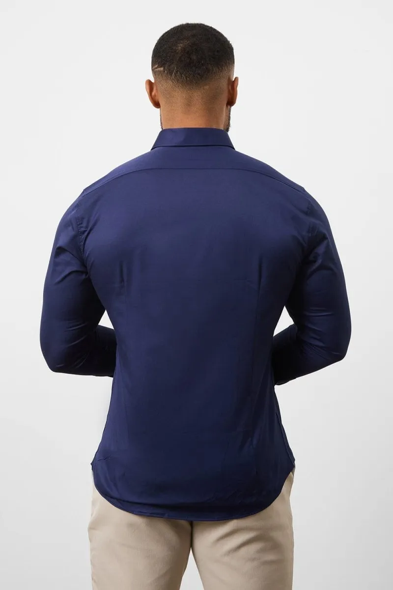 Muscle Fit Signature Shirt 2.0 in French Navy