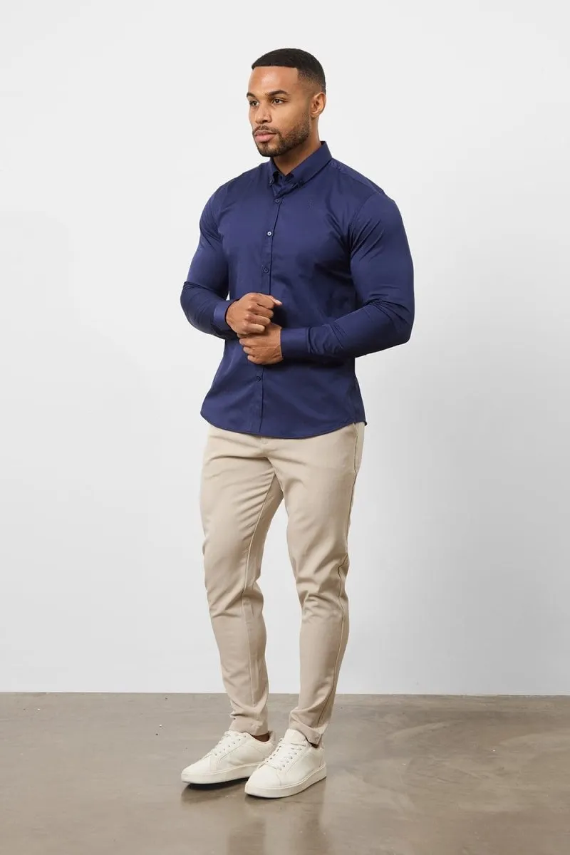 Muscle Fit Signature Shirt 2.0 in French Navy