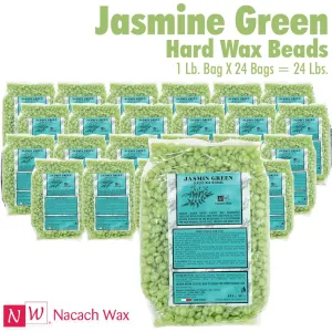 Nacach Wax - Jasmine Green Hard Wax Beads / 24 Lbs.