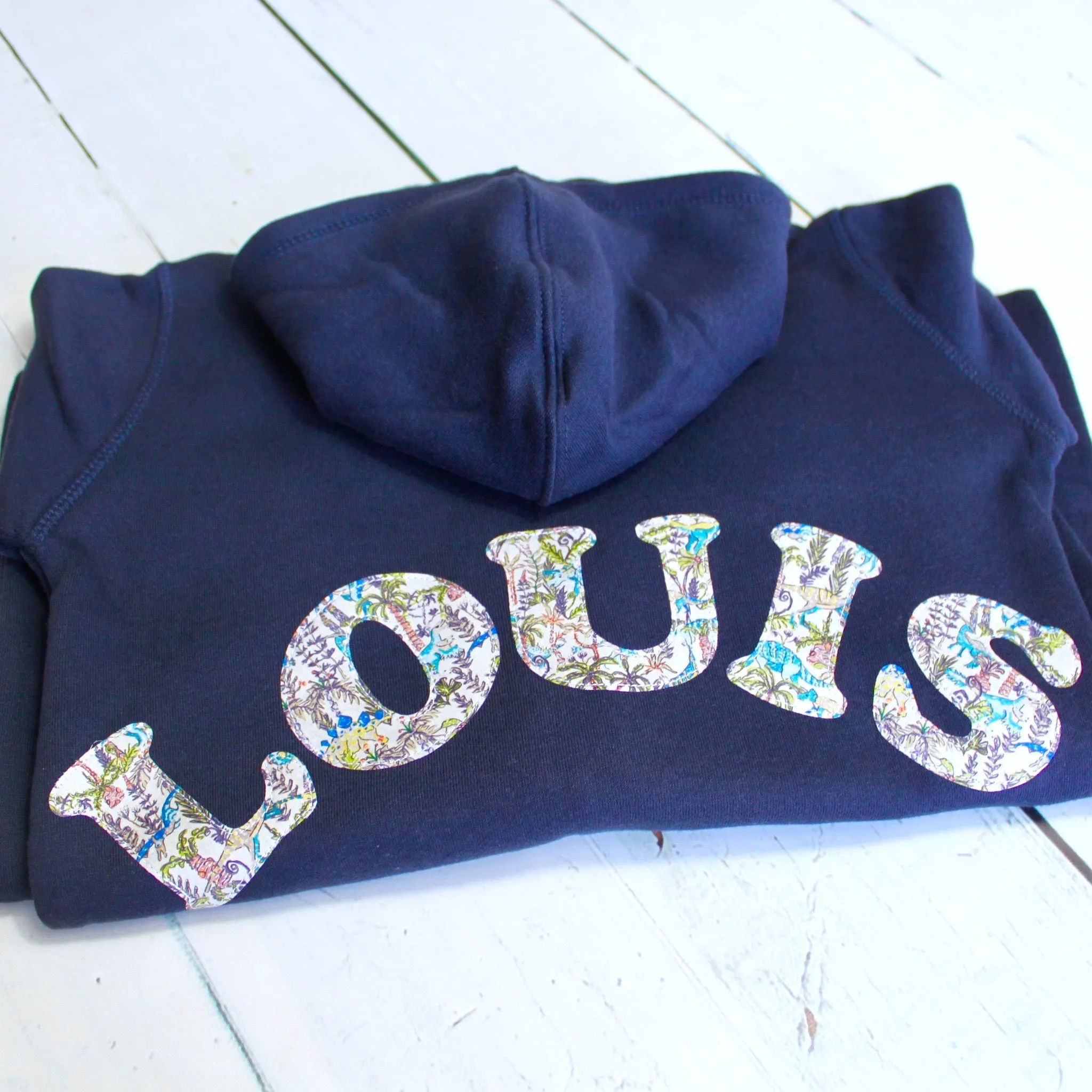 Name onesie with elbow patches