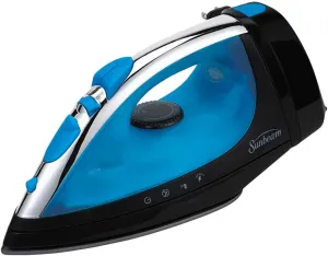 New in box! Sunbeam® Steam Master® Iron, Blue & Grey! Adjustable steam control, Spray Mist™ and Shot of Steam™ features get the wrinkles out fast.