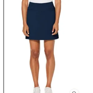 New PGA TOUR APPAREL Women's 17&quot; Stretch Woven Golf Skort Navy blue size 4