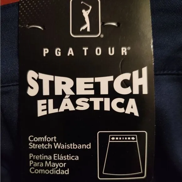 New PGA TOUR APPAREL Women's 17&quot; Stretch Woven Golf Skort Navy blue size 4