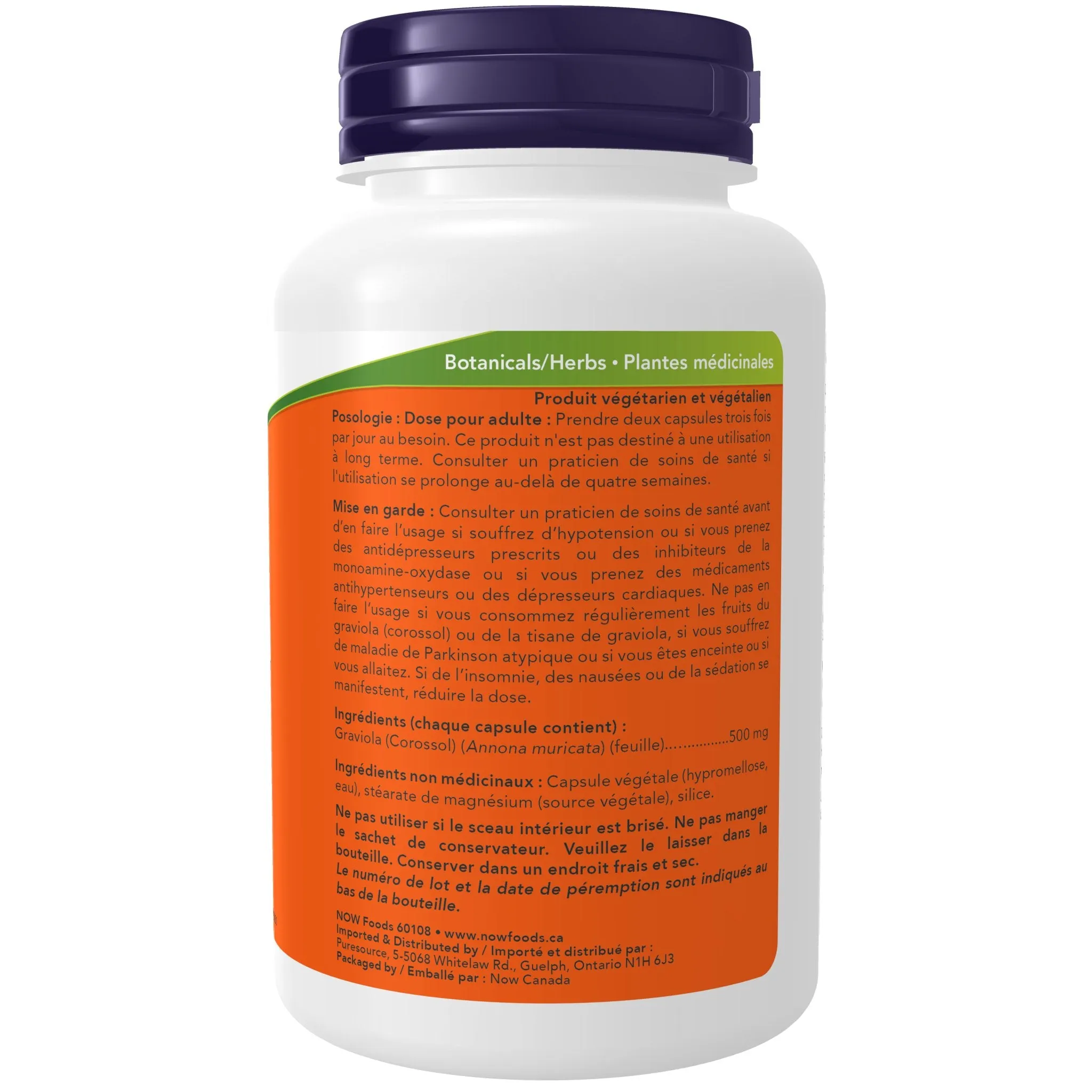 Now Graviola 500mg 100 Capsules