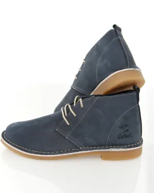 Odyssey Safari Stitch Down Nubuck Veldskoen - Navy
