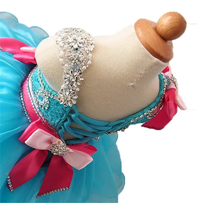 One Shoulder Little Girl/Baby Girl/Toddler Baby Doll Pageant Dress