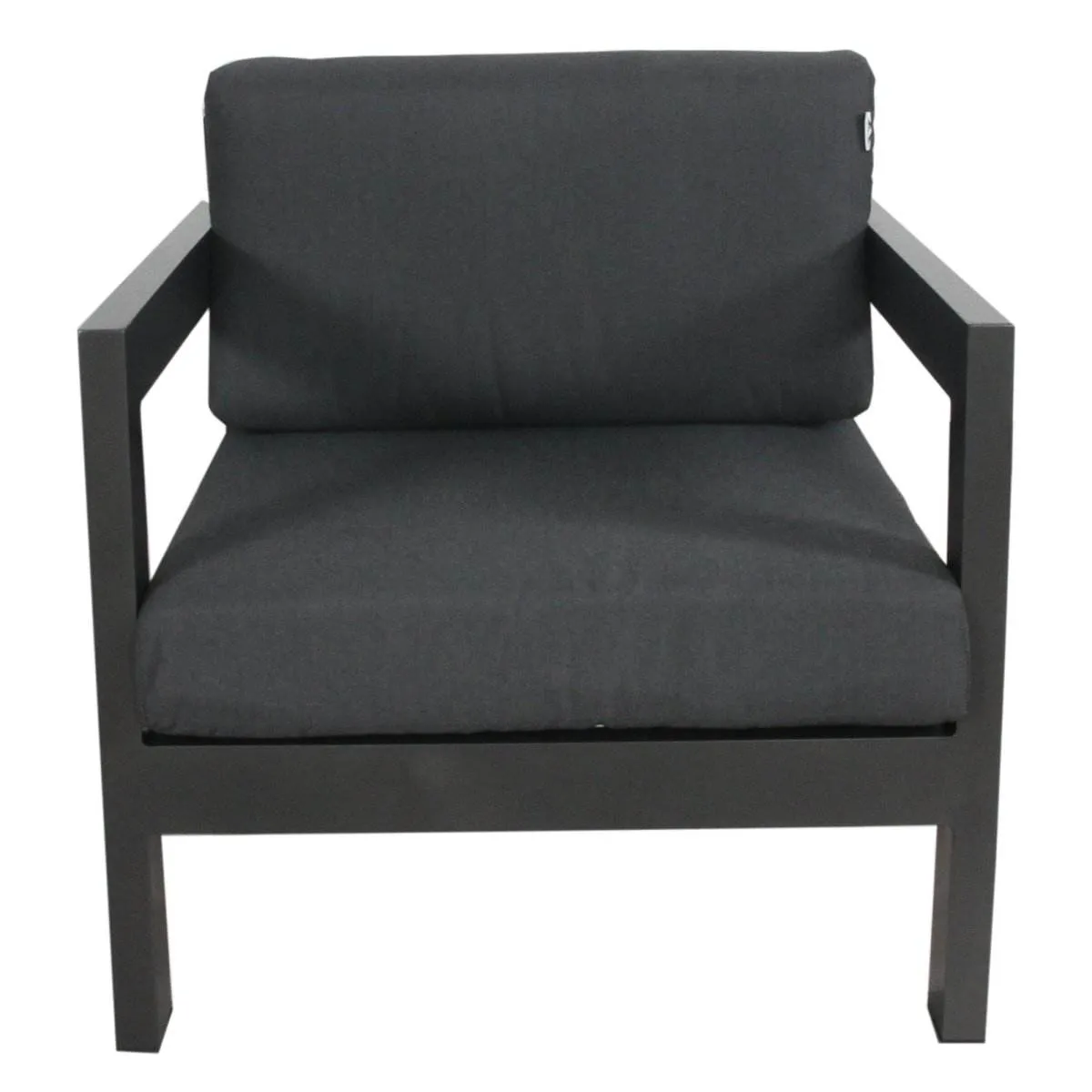 Outie 3pc Set 1 1 2 Seater Outdoor Sofa Lounge Aluminium Frame Charcoal