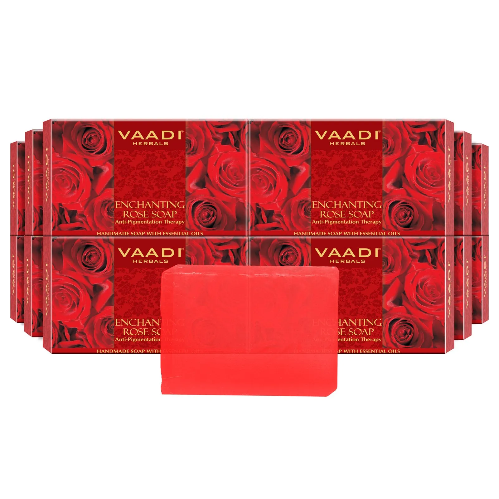 Pack of 12 Enchanting Rose Soap with Mulberry Extract (75 gms x 12)
