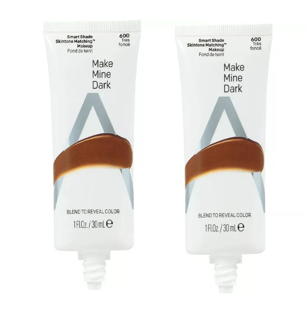 Pack of 2 Almay Smart Shade Anti-Aging Skintone Matching Makeup, Make Mine Dark 600