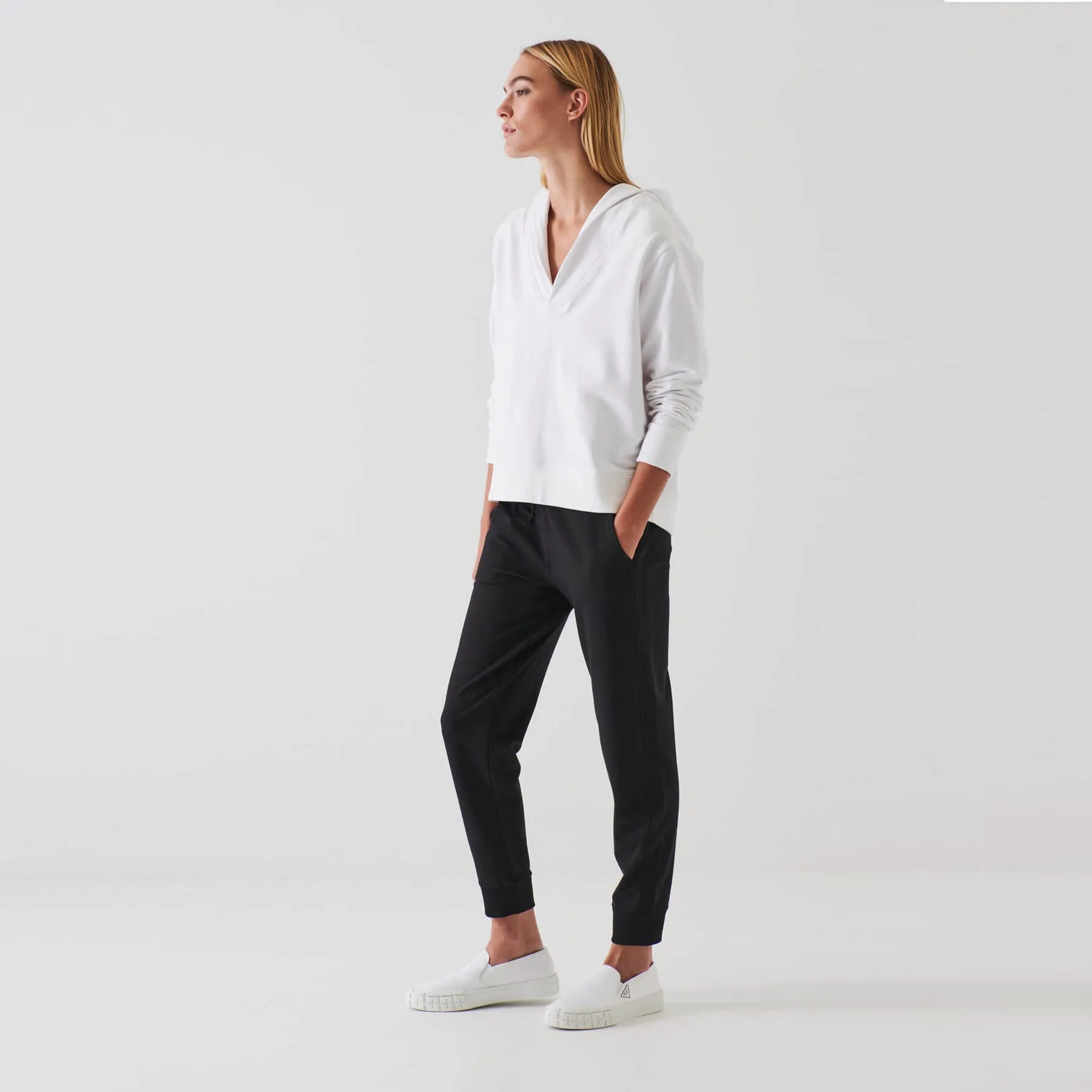 Patrick Assaraf French Terry Drawstring Jogger