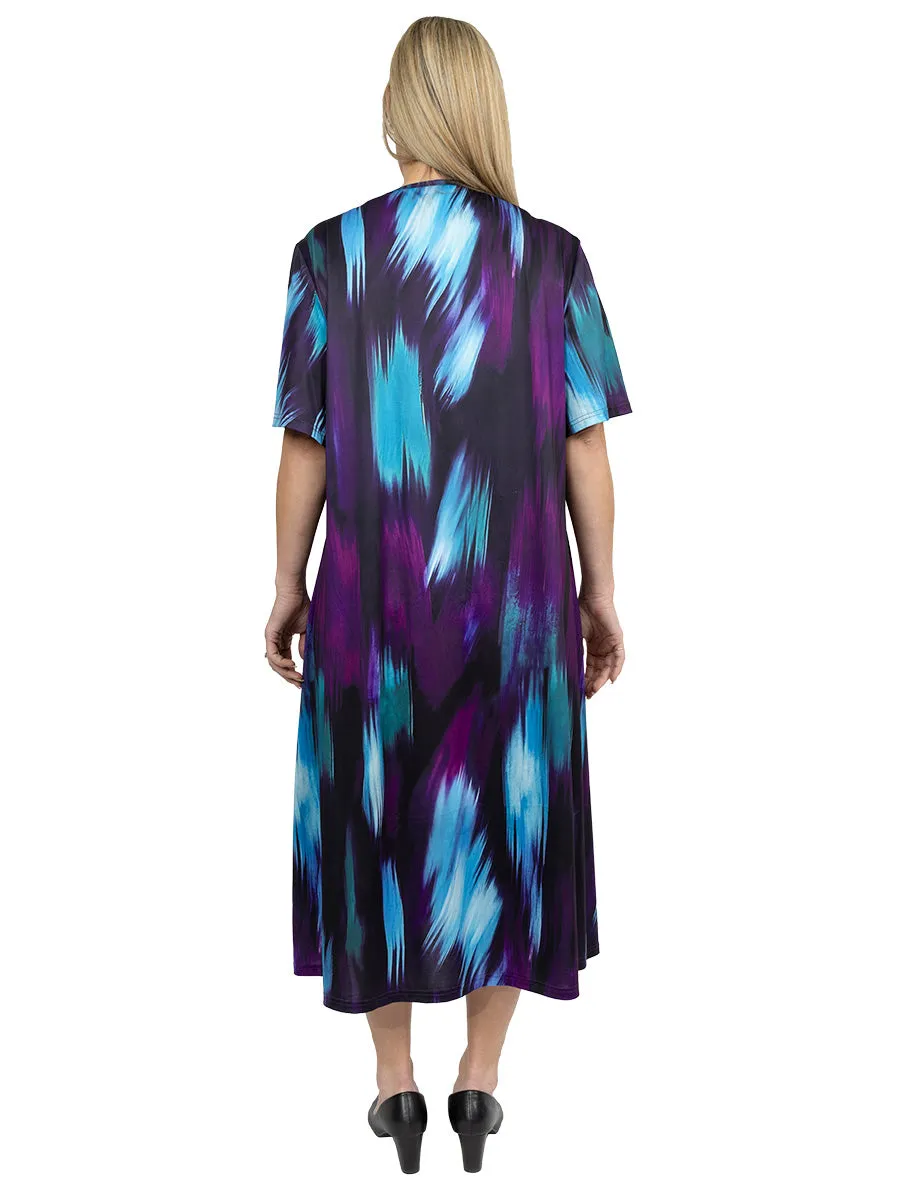 Presley Dress - Purple Print*