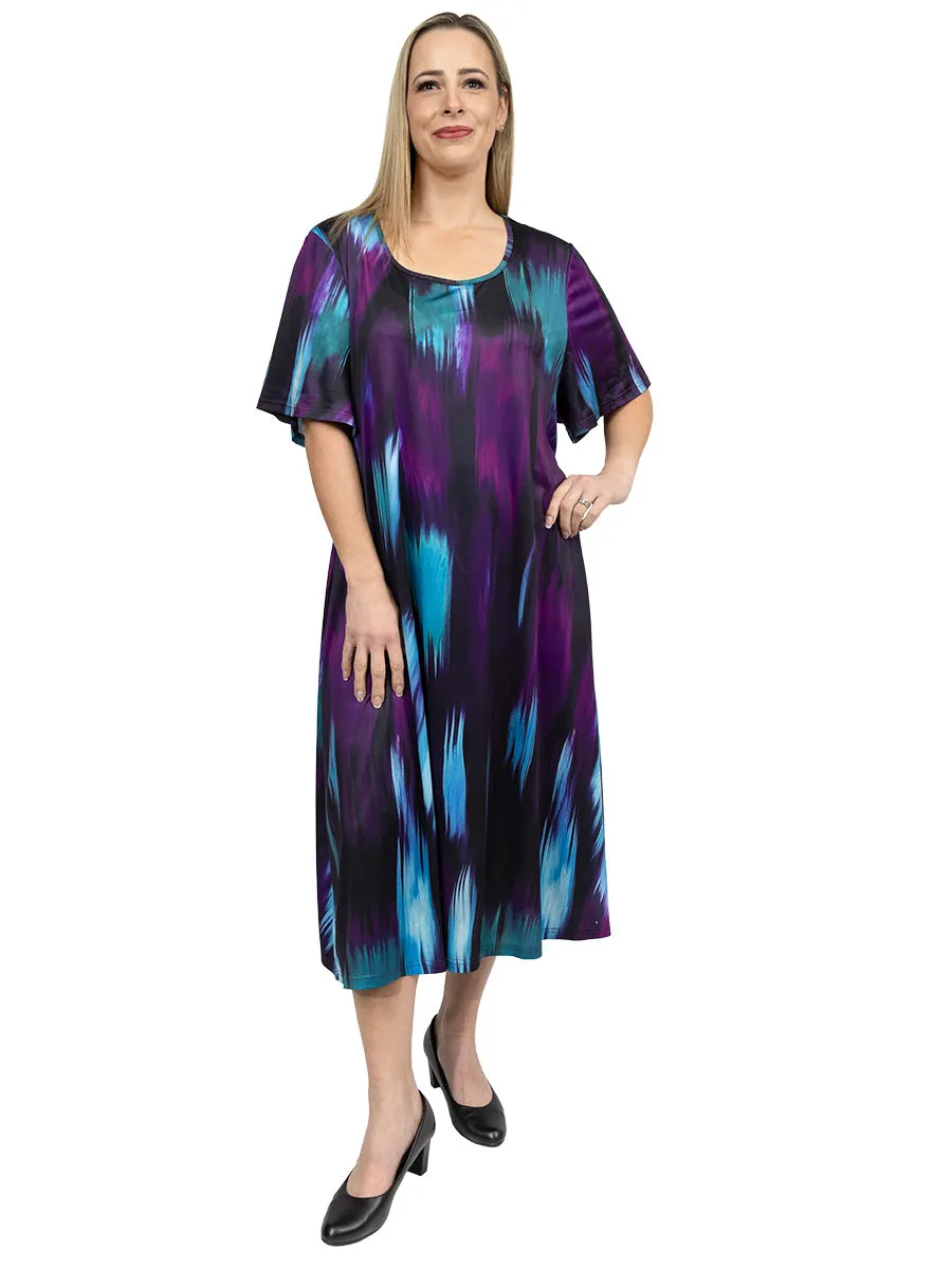 Presley Dress - Purple Print*