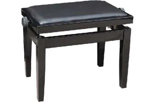 Profile Piano Bench Adjustable Height, Black, PPB-202