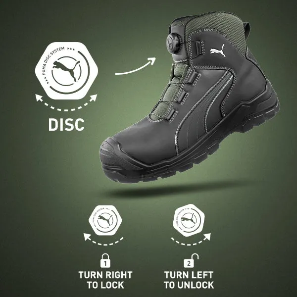 Puma Cascades DISC Mid 630211 S3 Zwart/Grijs