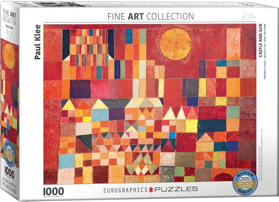 Puzzle Eurographics - 1000 p - Chateau et soleil - Klee