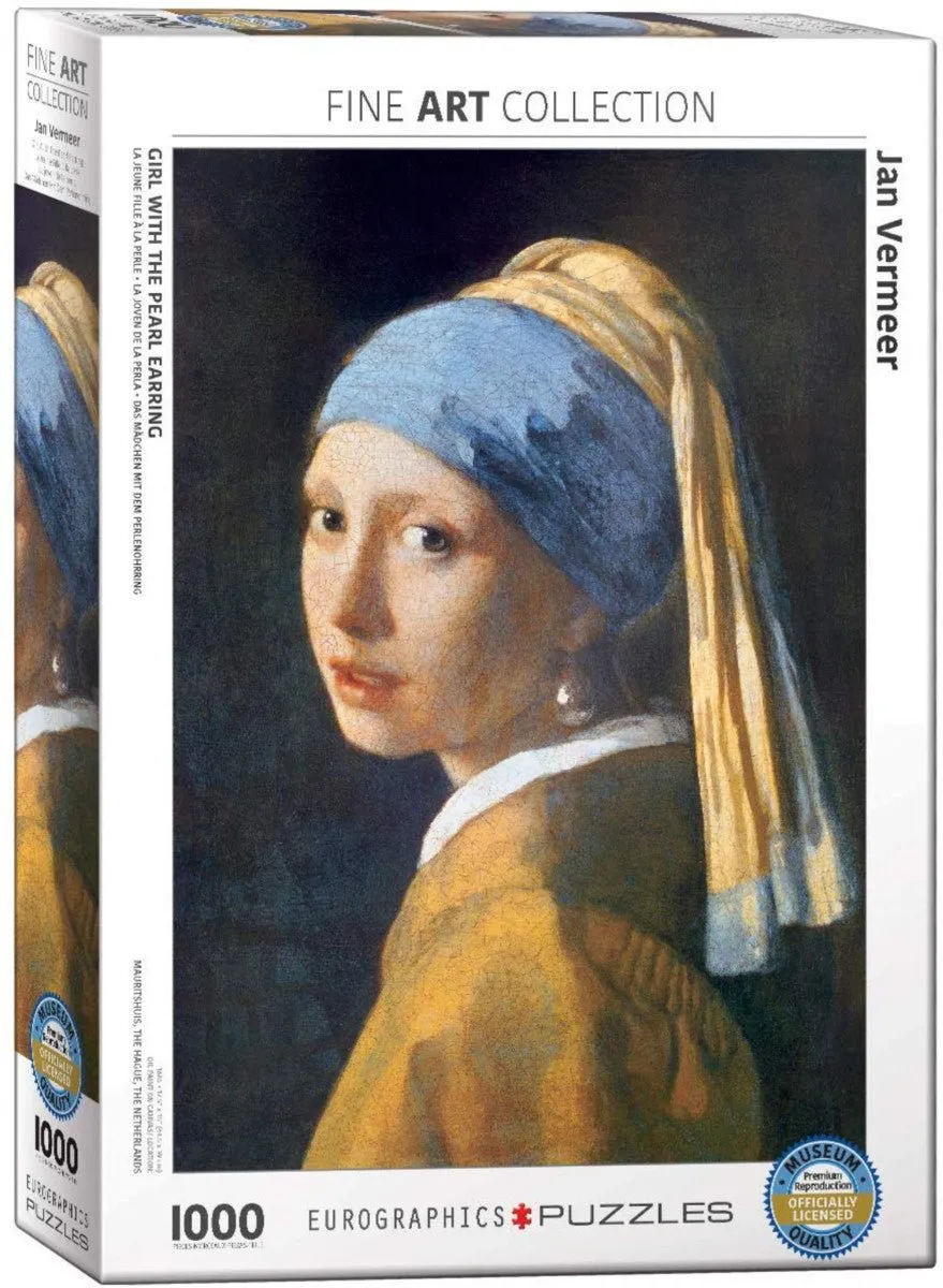 Puzzle Eurographics - 1000 p - La Dame à La Perle - Vermeer