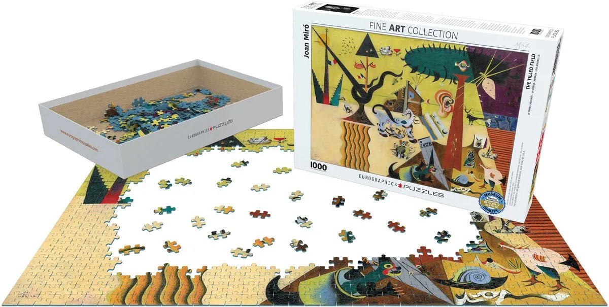 Puzzle Eurographics - 1000 p - La terre labourée - Joan Miro