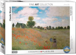 Puzzle Eurographics - 1000 p - Les coquelicots - Claude Monet