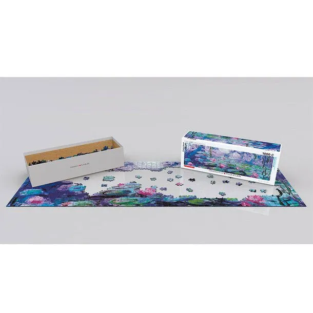 Puzzle Eurographics - 1000 p - panoramique-Les Nymphéas -Claude Monet