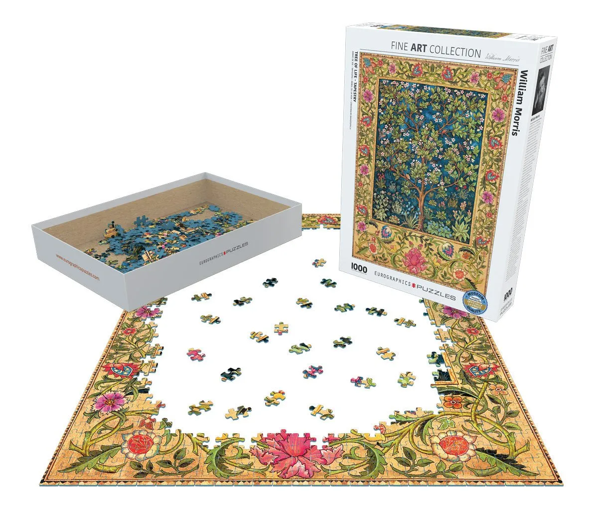 Puzzle Eurographics - 1000 p - Tapisserie - William Morris