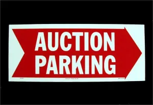 "Auction Parking" - Corrugated Plastic Signs (5/Pack)