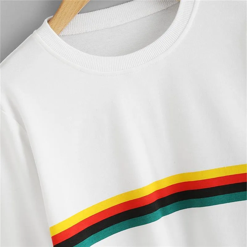 Rainbow Crop Sweatshirt