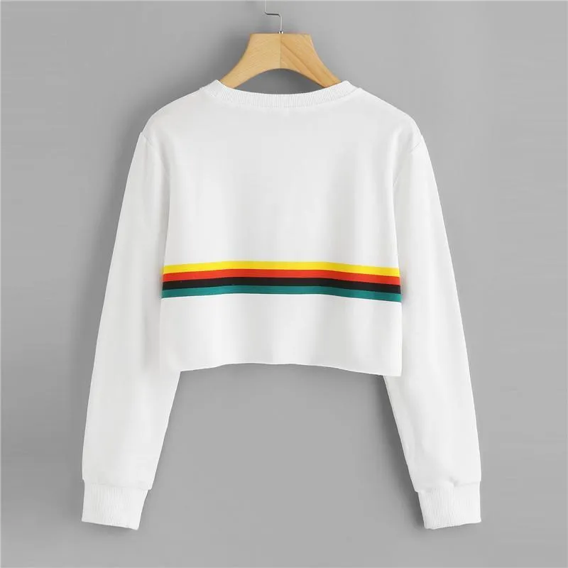 Rainbow Crop Sweatshirt