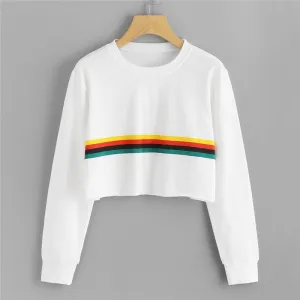 Rainbow Crop Sweatshirt