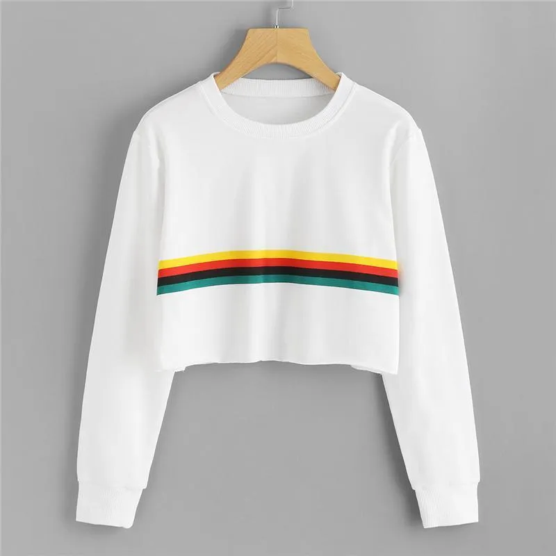 Rainbow Crop Sweatshirt
