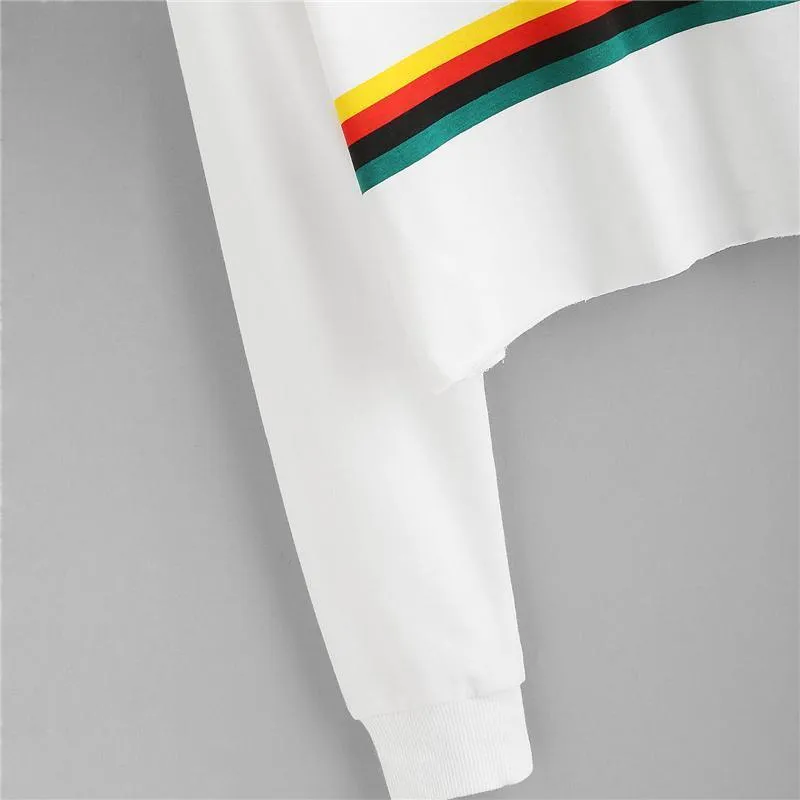 Rainbow Crop Sweatshirt