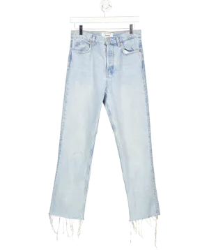 Reformation Blue Cynthia High Rise Straight Leg Jeans W27