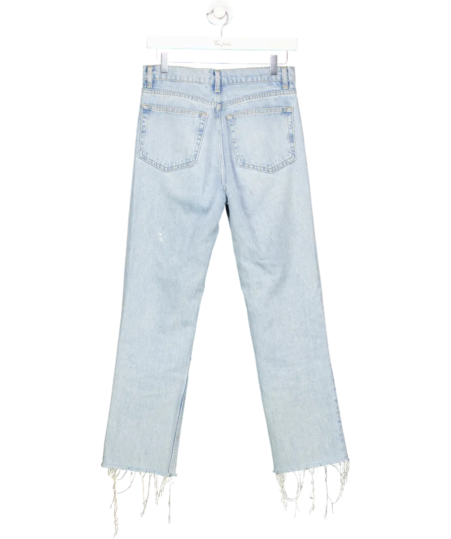 Reformation Blue Cynthia High Rise Straight Leg Jeans W27