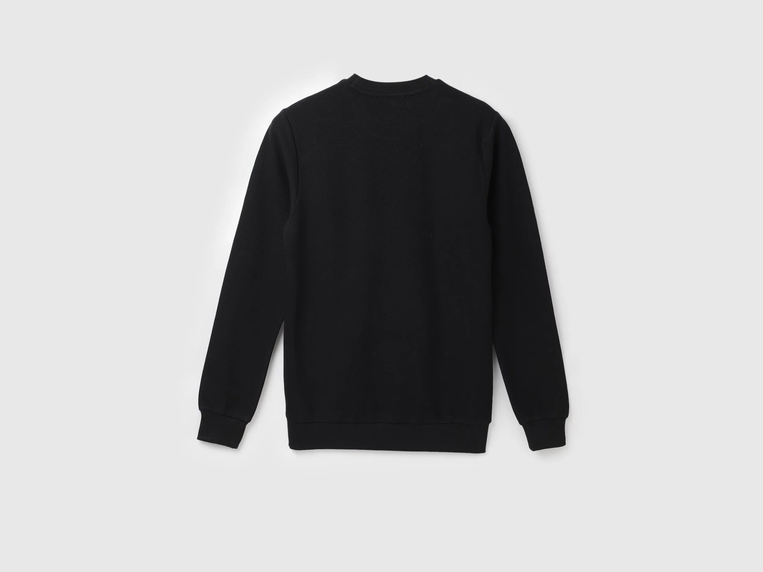 Regular Fit Round Neck Basic Branded Sweatshirt