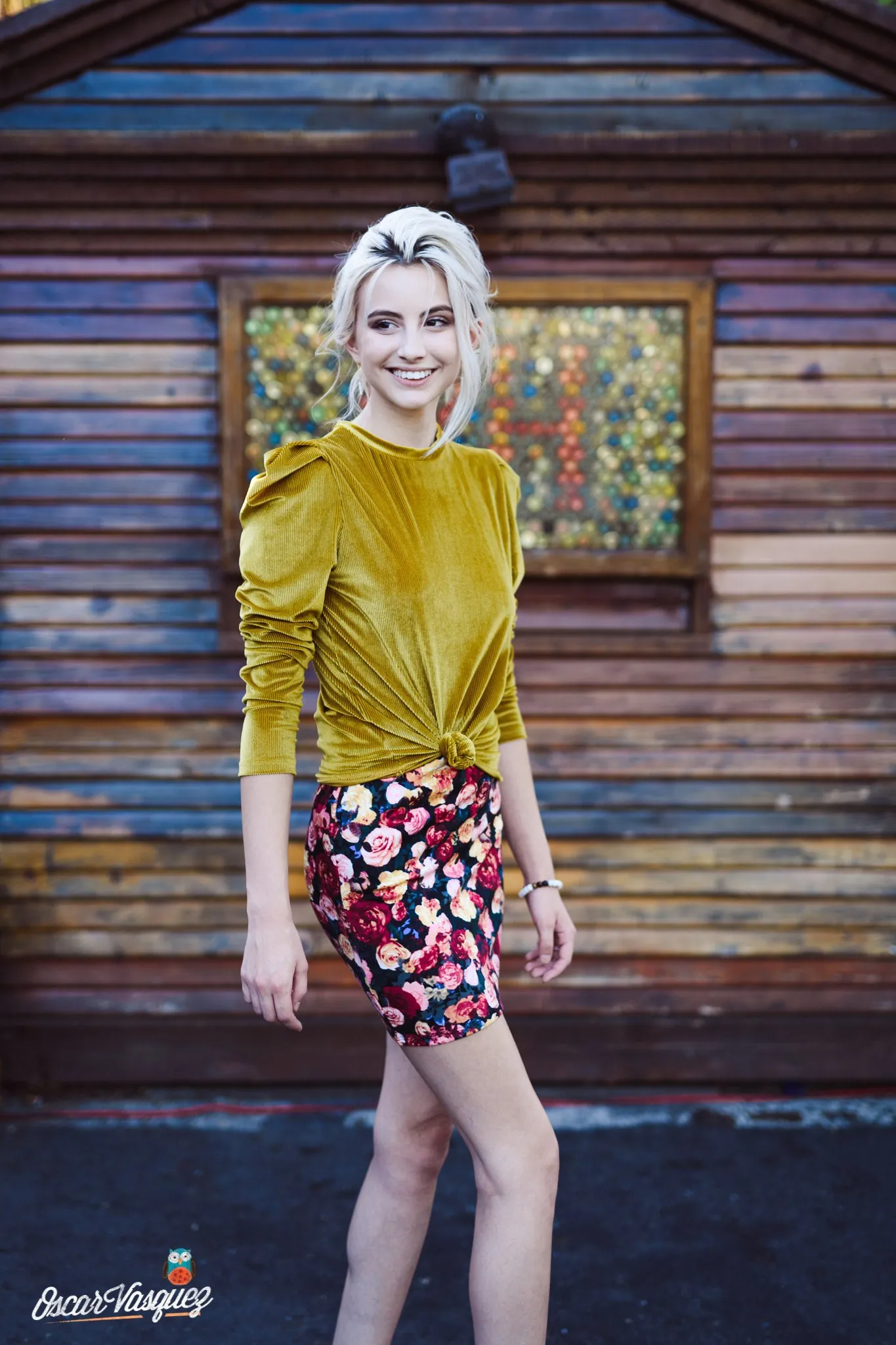 Ribbed Puff-Sleeve Top